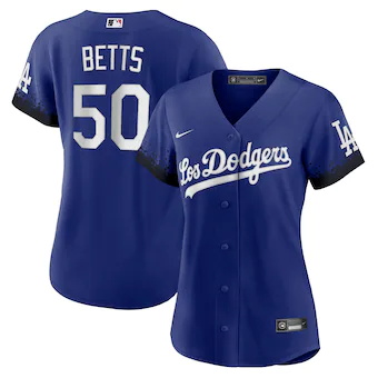 womens nike mookie betts royal los angeles dodgers city con